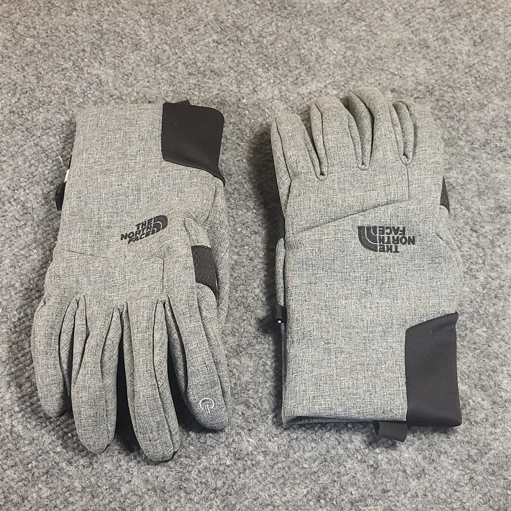 The North Face Men's Apex Etip Insulated Etip Gray Gloves Size Medium
